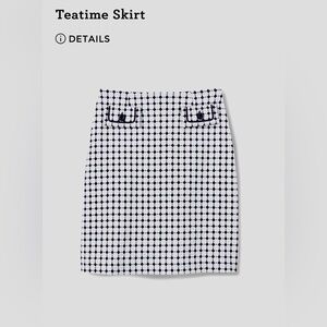 NWOT Cabi Teatime Skirt- #6570; size 4